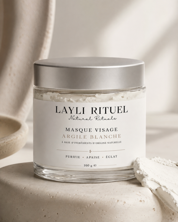 Masque Visage à l'Argile Blanche